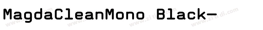 MagdaCleanMono Black字体转换